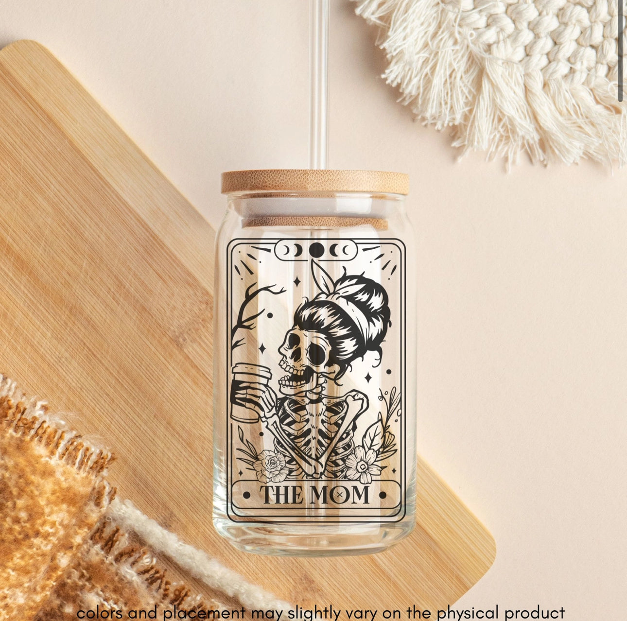 The Mom Skull Tarot Card Cup