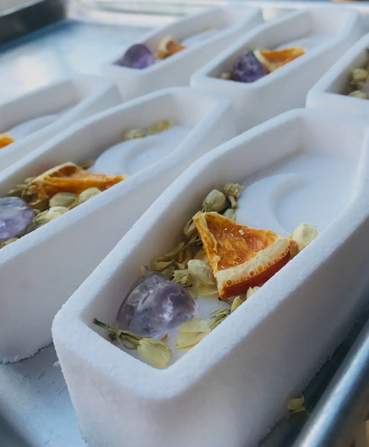 Dead By Spring Peek-A-Boo Moon Coffin Crystal Bath Bomb