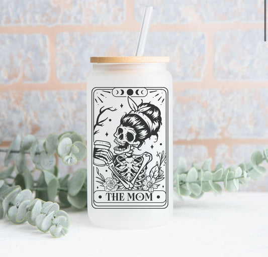 The Mom Skull Tarot Card Cup